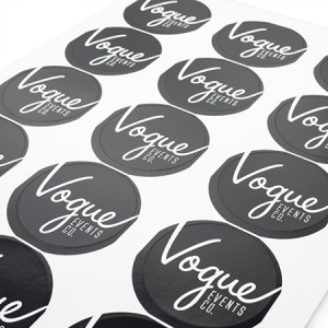 Gloss Round Stickers on Sheets