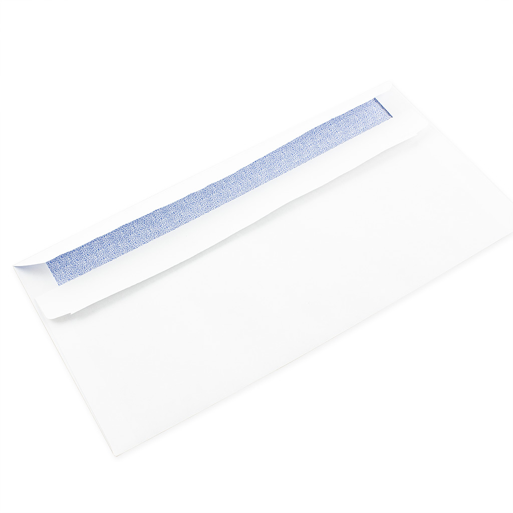 9.5 x 4.125 x 1 Pack of 250 White RetailSource E090401SP250 Plain Self-Seal Business Envelopes with Security Tint 