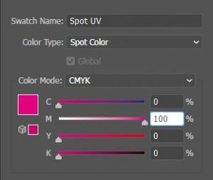 Spot UV Swatch Sample